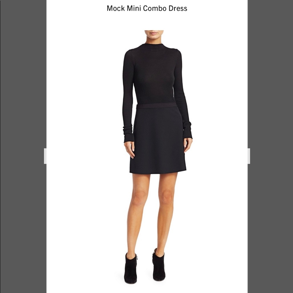 Theory Mock Mini Combo Dress